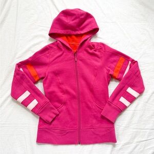 Vintage Lululemon scuba zip up Pink Hooded Jacket